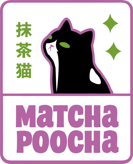 Matcha Poocha — tuxedo cat sticker